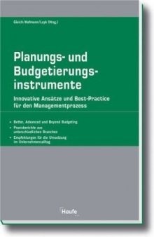Planungs- und Budgetierungsinstrumente. Innovative Ansätze und Best-Practice für den Managementprozess