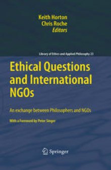 Ethical Questions and International NGOs: An exchange between Philosophers and NGOs