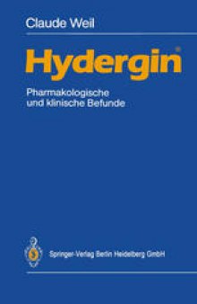 Hydergin ®: Pharmakologische und klinische Befunde