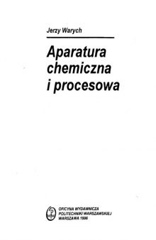 Aparatura chemiczna i procesowa