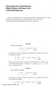 Partial Differential Equations.. Precedings of the International Conference Held in Fez