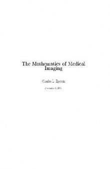 The Mathematics of Medical Imaging