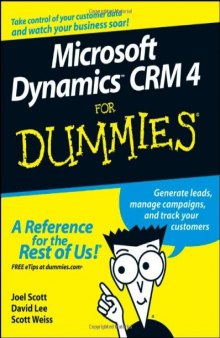 Microsoft Dynamics CRM 4 For Dummies (For Dummies (Computer Tech))