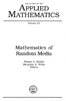 Mathematics of random media (p.1-85 only)
