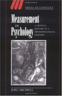 Measurement in Psychology: A Critical History of a Methodological Concept