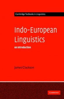 Indo-European Linguistics: An Introduction (Cambridge Textbooks in Linguistics)