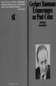 Erinnerungen an Paul Celan