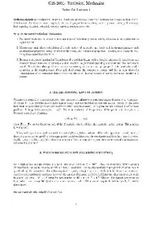 Thermodynamics Statistical Mechanics Notes