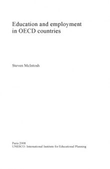 Education and Employment in OECD Countries (Fundamentals of Educational Planning)