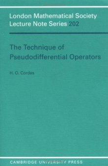 The Technique of Pseudodifferential Operators