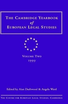 Cambridge Yearbook of European Legal Studies. Volume 02, 1999