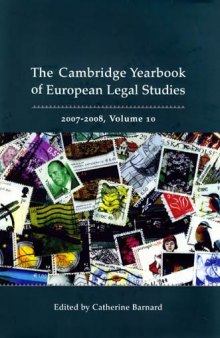 Cambridge Yearbook of European Legal Studies. Volume 10, 2007-2008