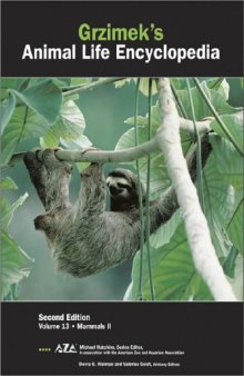 Grzimeks Animal Life Encyclopedia: Volume 13, Mammals 2