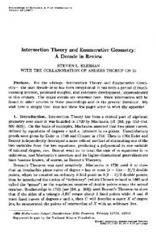 Intersection theory and enumerative geometry: a decade in review