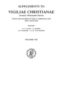 Philo of Alexandria: An Annotated Bibliography, 1937-1986 (Supplements to Vigiliae Christianae)