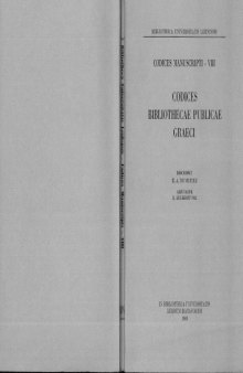 Codices Bibliothecae Publicae Graeci 