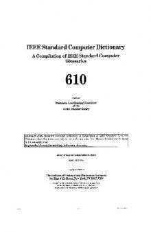 IEEE Standard Computer Dictionary