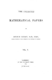 Collected mathematical papers