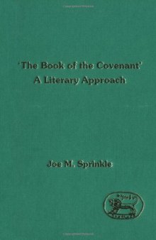 The Book of the Covenant' (JSOT Supplement)