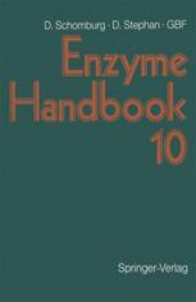 Enzyme Handbook 10: Class 1.1: Oxidoreductases