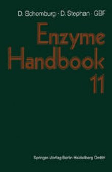 Enzyme Handbook 11: Class 2.1 – 2.3 Transferases