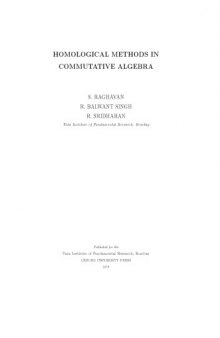 Homological methods in commutative algebra