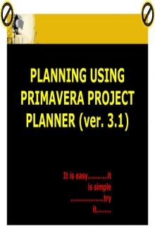 Planning using Primaver Project Planner P3!