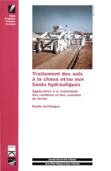 Traitement des sols à la chaux et ou aux liants hydrauliques