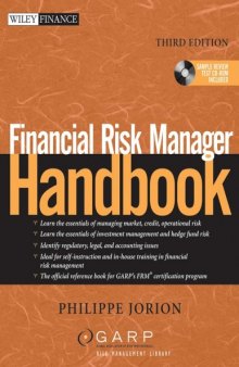 Financial Risk Manager Handbook: Third Edition (Wiley Finance)