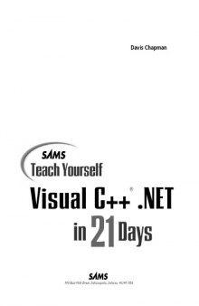 Sams teach yourself Visual C++ 6 in 21 days