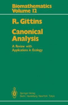 Canonical Analysis: A Review with Applications in Ecology