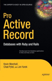 Pro Active Record: Databases with Ruby and Rails 
