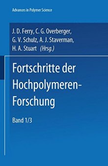 Fortschritte Der Hochpolymeren-Forschung