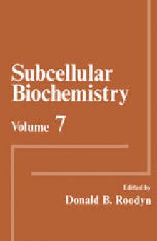 Subcellular Biochemistry: Volume 7