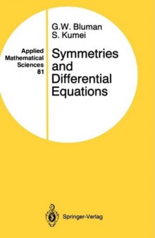 Symmetries and Differential Equations 