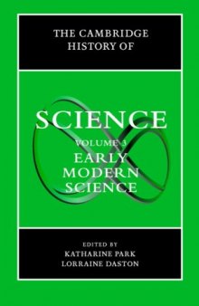 The Cambridge History of Science, Volume 3: Early Modern Science