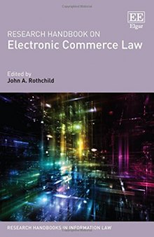 Research Handbook on Electronic Commerce Law