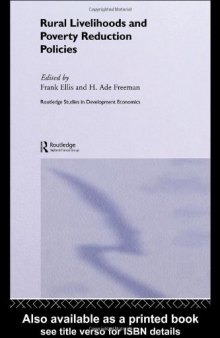 Rural Livelihoods and Poverty Reduction Policies (Routledge Studies in Development Economics)