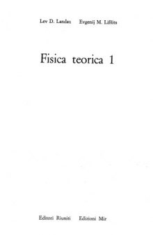Fisica teorica 1: Meccanica (III edizione)