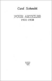 Four Articles: 1931-1938  