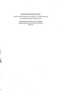 Das Vermessungsprotokoll für das Kirchspiel Ibbenbüren von 1604/05 : Text und namenkundliche Untersuchungen