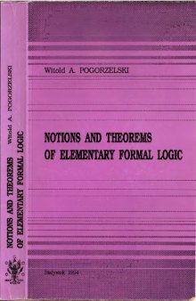 Notions and theorems of elementary formal logic
