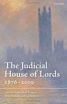 The Judicial House of Lords: 1870-2009
