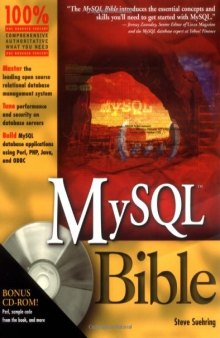 MySQL Bible with CDROM