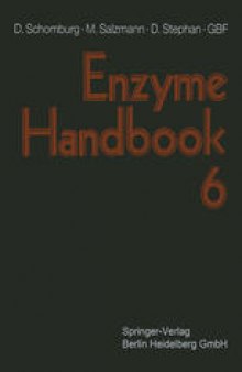 Enzyme Handbook: Class 1.2 – 1.4: Oxidoreductases