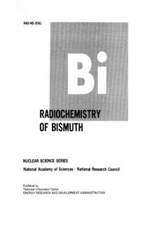 Radiochemistry of bismuth