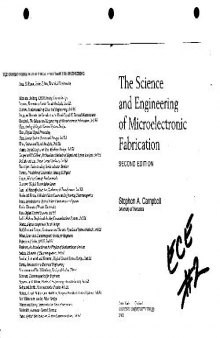 The Science and Engineering of Microelectronic Fabrication