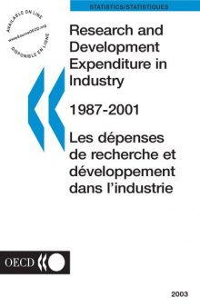 Research and Development Expenditure in Industry, 1987-2001 2003