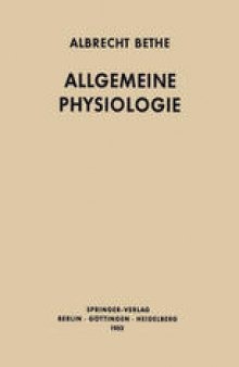 Allgemeine Physiologie