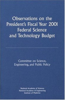 Observations on the President's Fiscal Year 2001 Federal Science and Technology Budget (Compass Series)